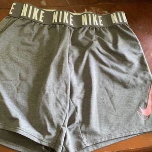 grey nike dri-fit shorts